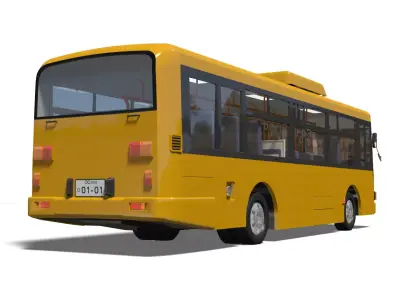 transit bus 3D model