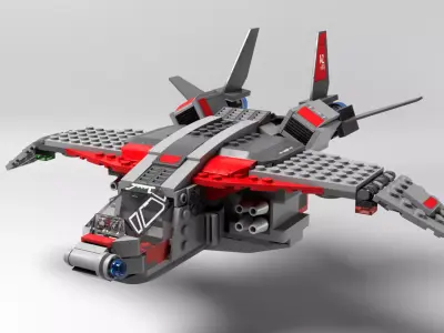 Lego Captain Marvel 3D model