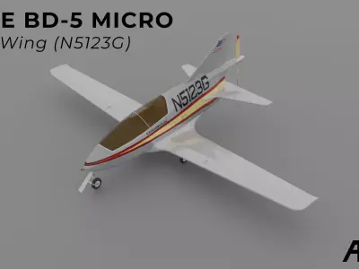 Bede BD-5 Micro 3D model