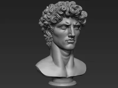 Antique Male Bust 3D print model