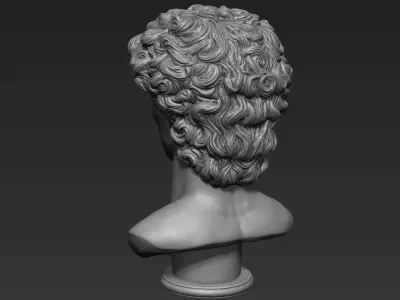 Antique Male Bust 3D print model