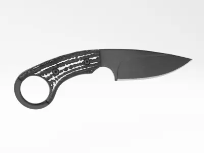 Tactical Combat Knife - Military - Karambit Style 01 White Low-poly 3D model