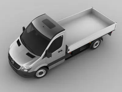 Mercedes Sprinter 2013 pick-up 3D model
