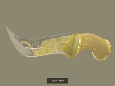 Lord of the Rings  weapon set 3D Model Pack