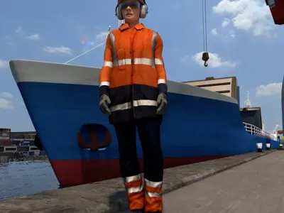  Rigged female workers 