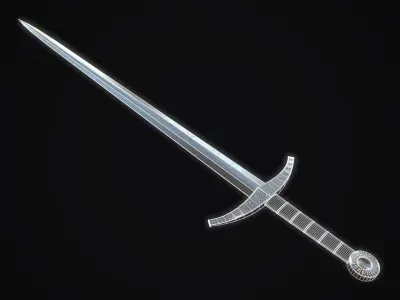 Medieval Sword 2 Low-poly 3D model purchase