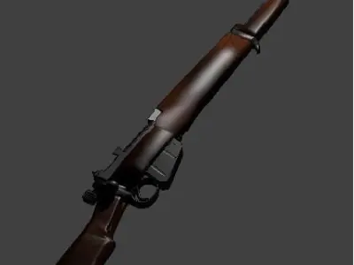 Lee Enfield 303 Jungle Carbine No 5 Mk 1 w-peep sight Low-poly 3D model