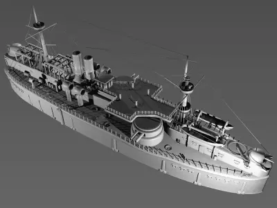 Ship cruiser 3D model