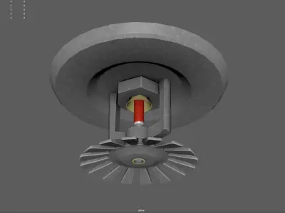 Fire Sprinkler Low-poly 3D model
