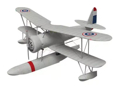 Nakajima  E8N Dave 3D model purchase