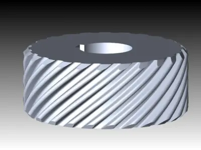 Spiral Gear Free 3D model