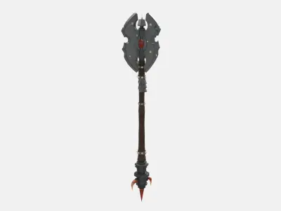 Troll Axe Low-poly 3D model