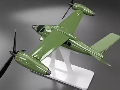 VTOL 3d printable vehicle 3D print model