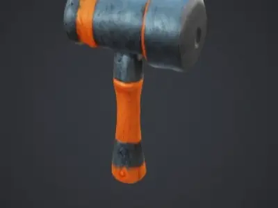 Stylized Hammer 3D Model 3D model