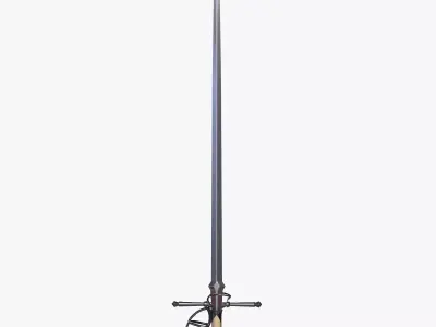 Vintage Medieval Sword - Final Fantasy XVI Game Low-poly 3D model