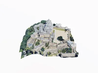 Himeji Castle Low-poly 3D model