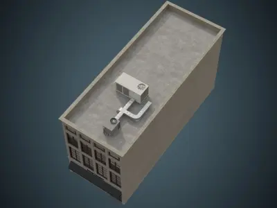 Building 29 Low-poly 3D model