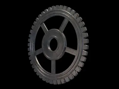 gearwheel0001 gear wheel Low-poly 3D model