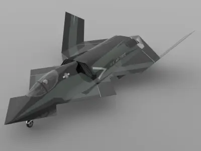 YF-23 Phantom for 3ds and obj 3D model