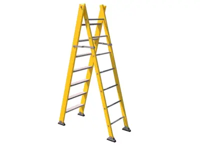 step ladder 3D model buy