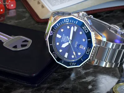  Tag Heuer Aquaracer Dive Watch Blue 