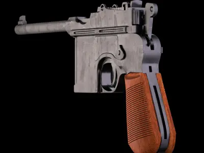 Mauser C96 3D model purchase