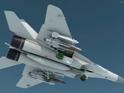  MiG 29 Fighter Aircraft with X-31PM Supersonic Missile(1) 