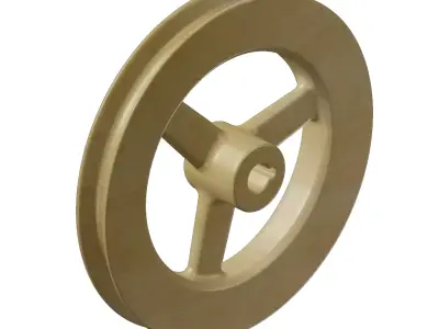 Wooden Pulley Toy 3D model