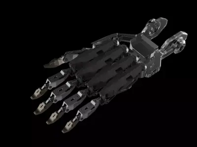Hand robotic part scifi  3D model