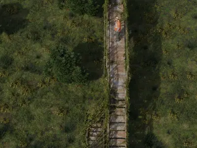 Abandoned Industrial Stairs Pack 3D model