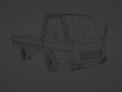Kia Frontier 2000 Low-poly 3D model