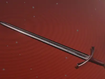 Medieval long sword Low-poly 3D model purchase