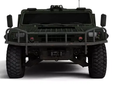 Am General Hmmwv Rigged Military Humvee 3D Model  3D model
