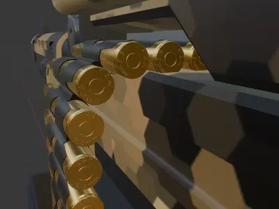  MachineGun  LMG 3D model