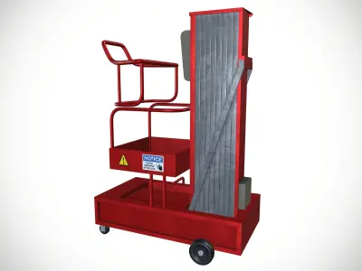 Aerial Work Platform Low-poly 3D model