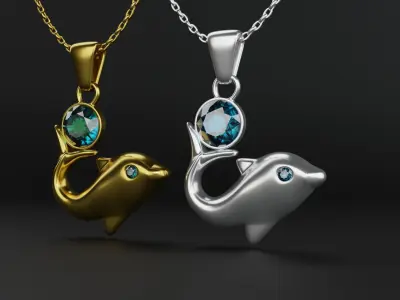 Dolphin Jewelry Free 3D print model
