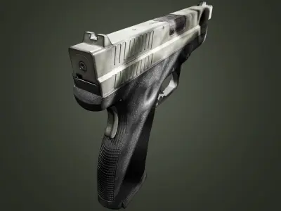 HS2000 First Gen Croatian Pistol Low-poly 3D model