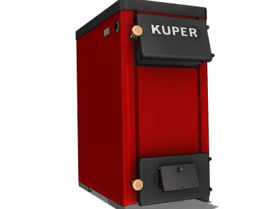 Solid fuel boiler 3D model purchase