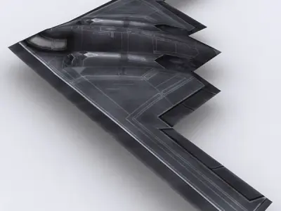 Modern military aircrafts pack Low-poly 3D model