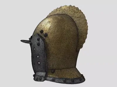 Roman Centurion Helmet Low-poly 3D model