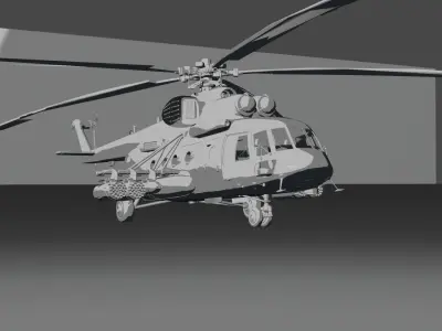 Sikorsky UH-60 Black Hawk plus 7 Skins 3D model Low-poly 3D model