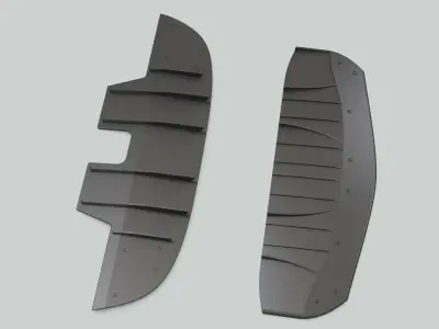 Spoiler bodykit auto motor tuning 3D model