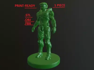 HALO MASTER CHIEF SCULPTURE 3D model
