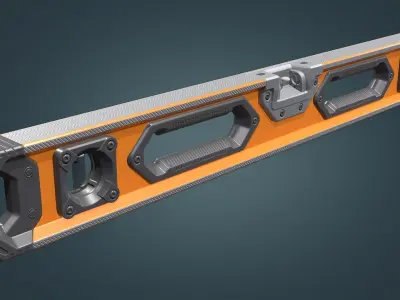Level measuring tool Low-poly 3D model
