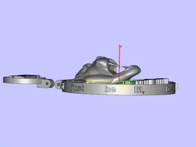 Lion Pendant CAD files  3D print model