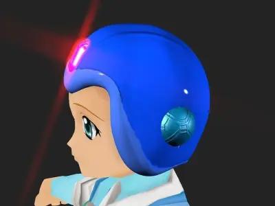 Megaman Model X Basic Helmet 3D model