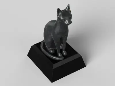 Cat Statue 3D model