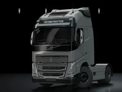 Volvo FH16 Trailer Collection Low-poly 3D model