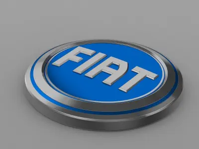 Fiat logo 3D model from CGTrader