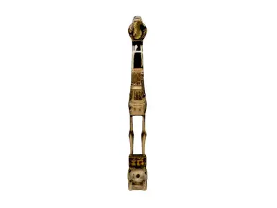 Bronze Mirror with Twin Crane Handles Free 3D model